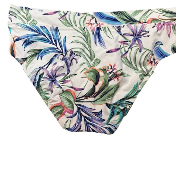 Women's Freshwater V-Front High-Waisted Swim Bottoms Size XL Tropical NWOT - Picture 4 of 5